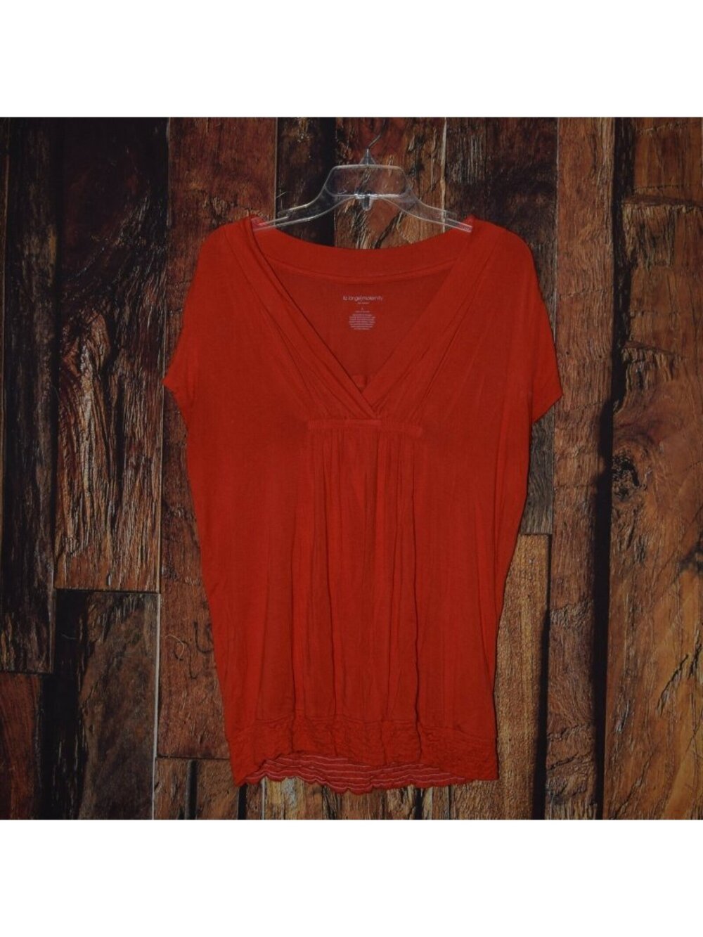 Liz Lange Maternity Women's Sz L Maternity Shirt